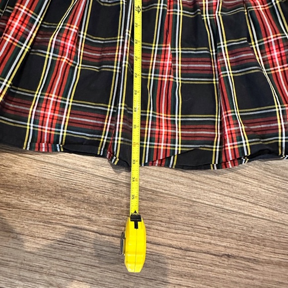 Crewcuts Girls 10 Squareneck Tiered Stewart Tartan Plaid Dress - Picture 6 of 7